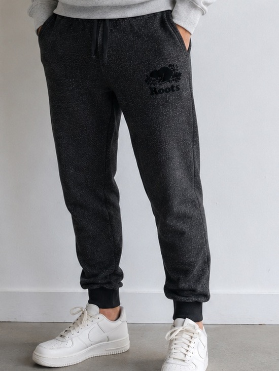 Roots Other - Roots Charcoal Salt & Pepper Jogger Sweatpants | Fleece Lined | Size M/L